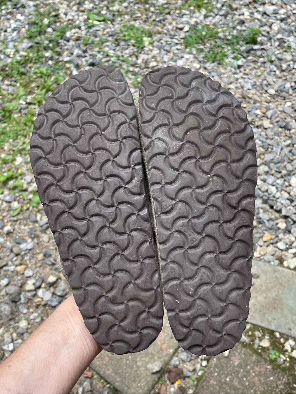 Birkenstock Boston Taupe Suede Soft Footbed Clogs Size 38 - Picture 10 of 12